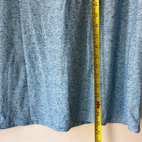Tenth + Ocean Blue Heathered Short Sleeve T-Shirt Men’s Size Large Pocket Tee - Picture 5 of 11
